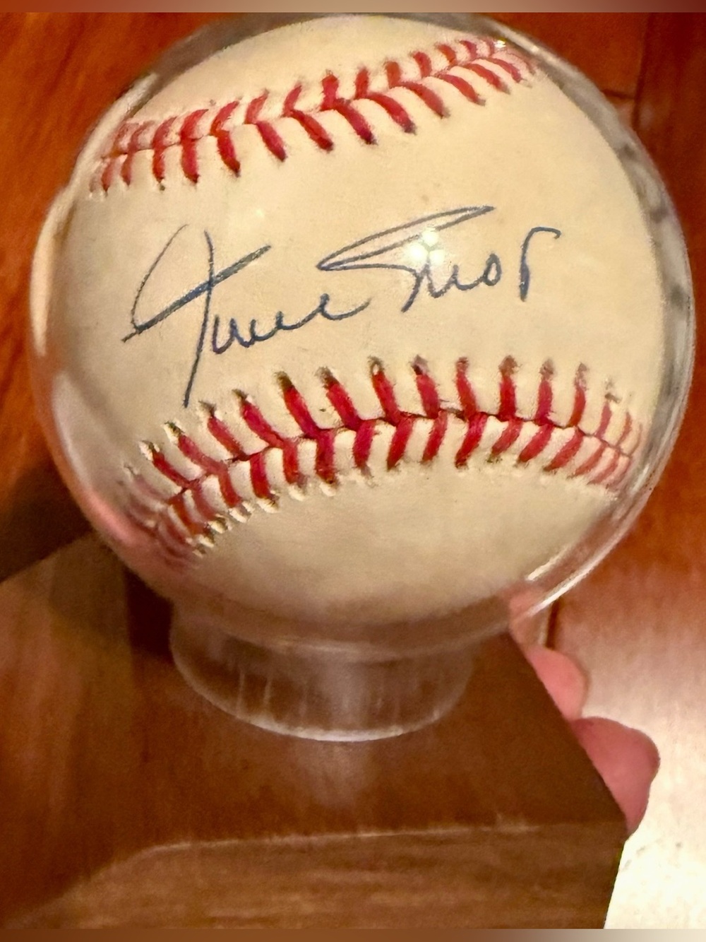 Willie Mays Autographed Baseball - Vintage Americana Memorabilia COA #6808 - Picture 2 of 13